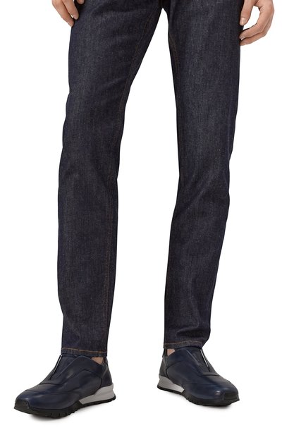 Кожаные кроссовки KITON, арт. USSA328N0010012, фото 3