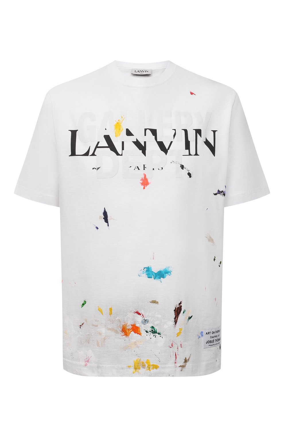 Хлопковая футболка lanvin x gallery dept  LANVIN, арт. RU-TS0005-J092-E21, фото 1