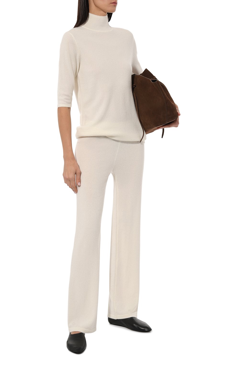 Кашемировые брюки AGREEG белого цвета по цене 120000 руб., арт. 24070341, фото 2 Кашемировые брюки AGREEG, арт. 24070341, фото 2