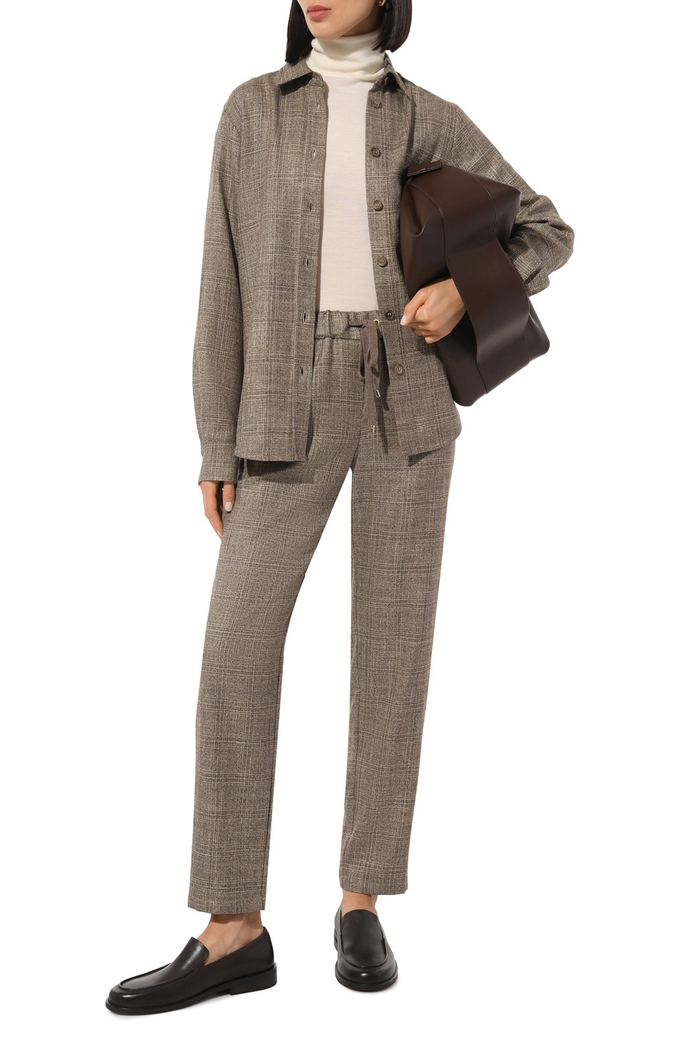 Брюки из шерсти и вискозы LORENA ANTONIAZZI, арт. A2448PA80D/4653, фото 2