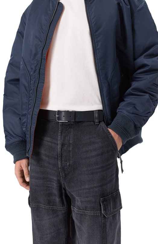 Кожаный ремень HUGO 50491997 Синий  50491997 Фото 2