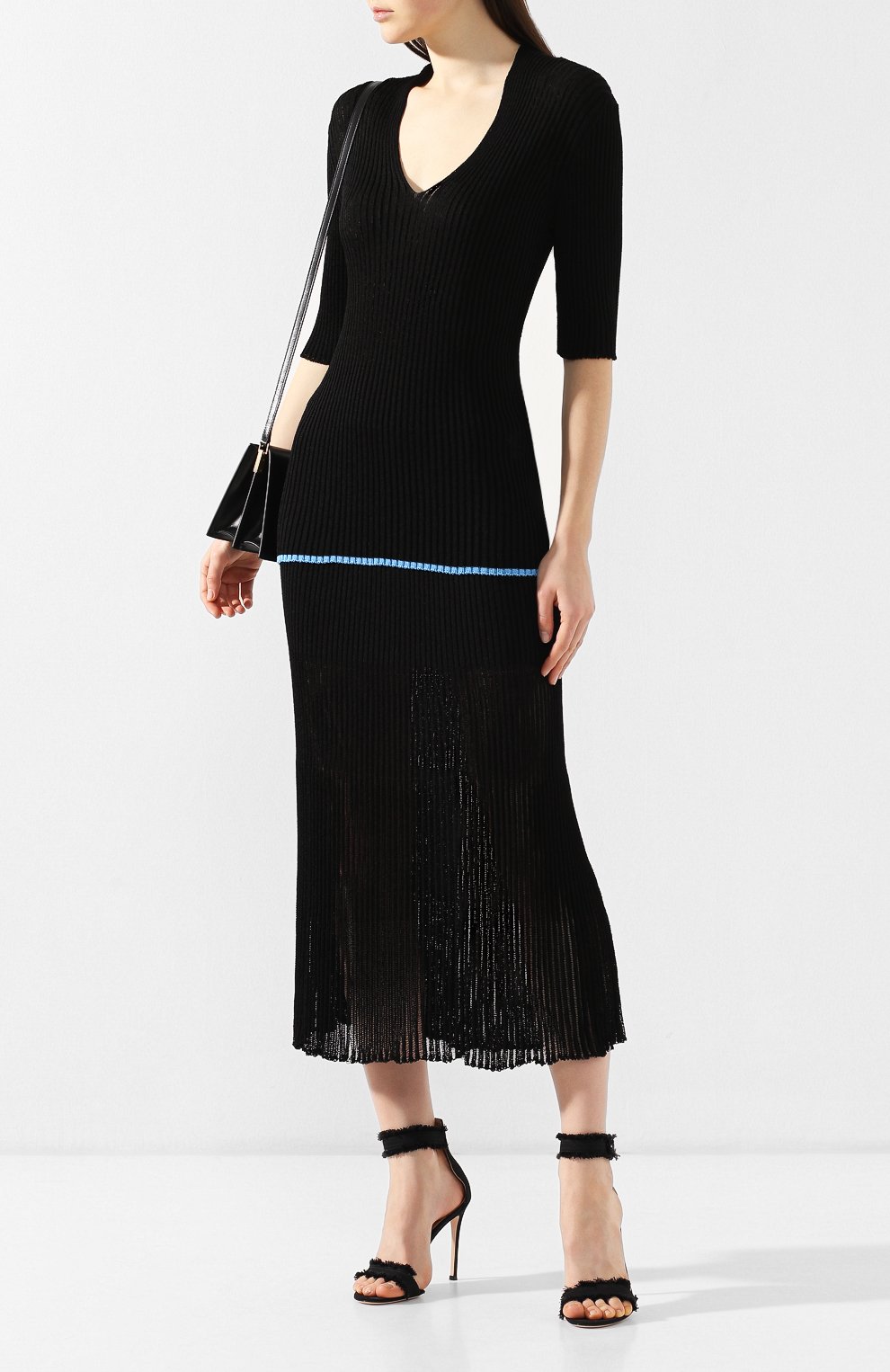 Топ из вискозы VICTORIA BECKHAM, арт. TP KNT 1733 PSS19 DRAPE GAUZE, фото 2