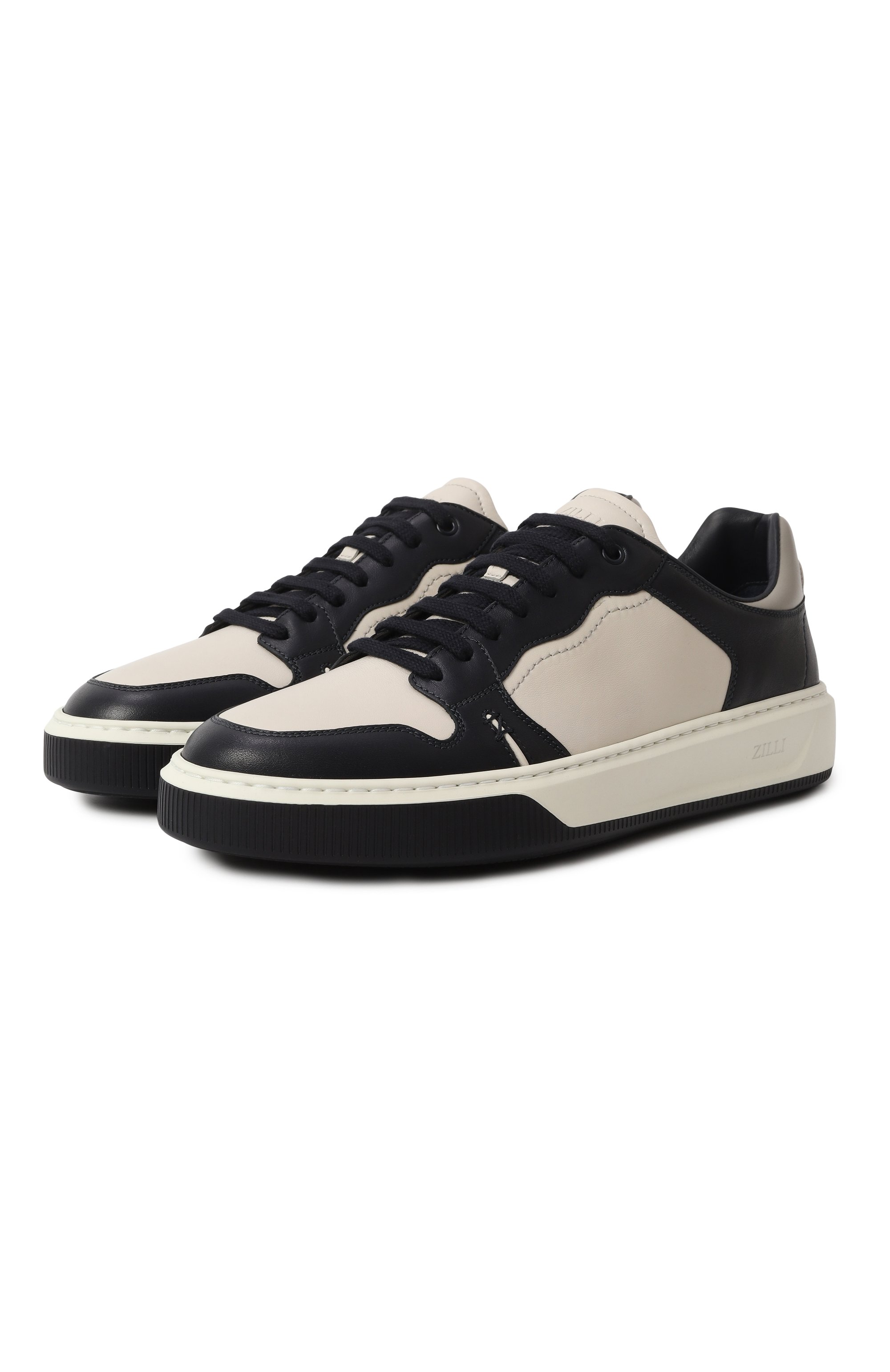 Кожаные кеды ZILLI, арт. H0141AM1015VZBA03, фото 1