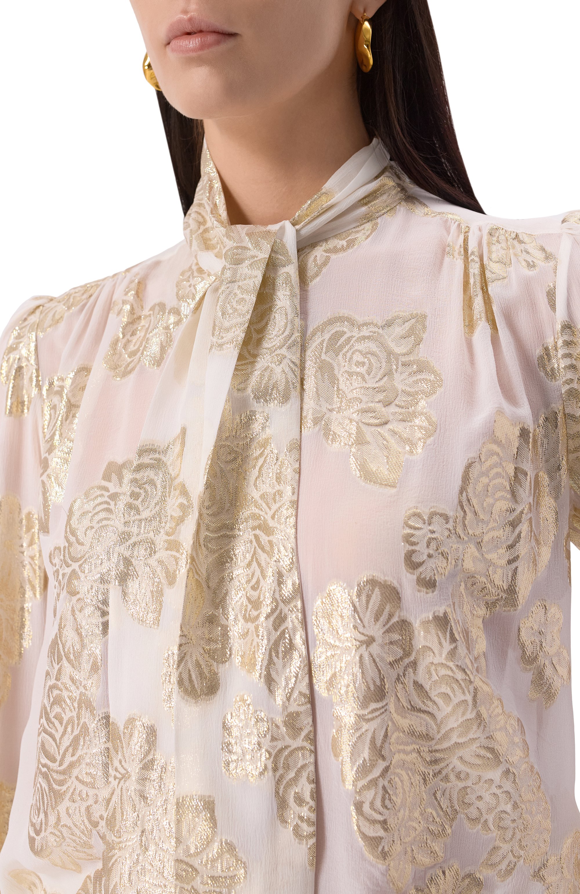 Шелковая блузка CHLOÉ, арт. CHC25SHT02413, фото 5