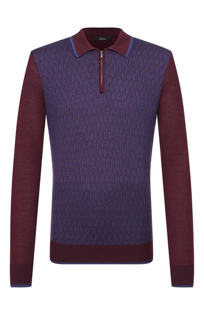 Мужская поло из шерсти и шелка ZILLI, арт. KZP001M0230VHE001_001