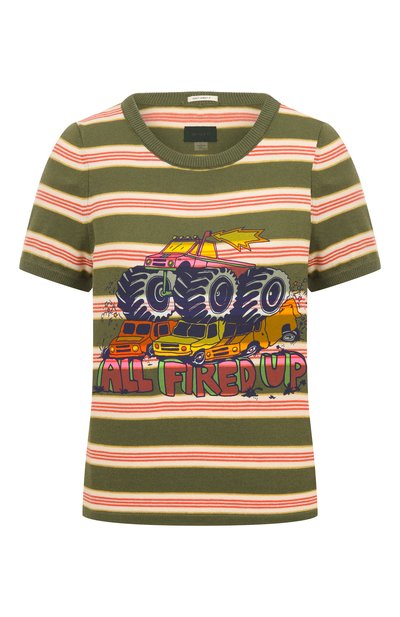 Женская хлопковый пуловер MOTHER, арт. 81976-1840/THE ITTY BITTY SC00P