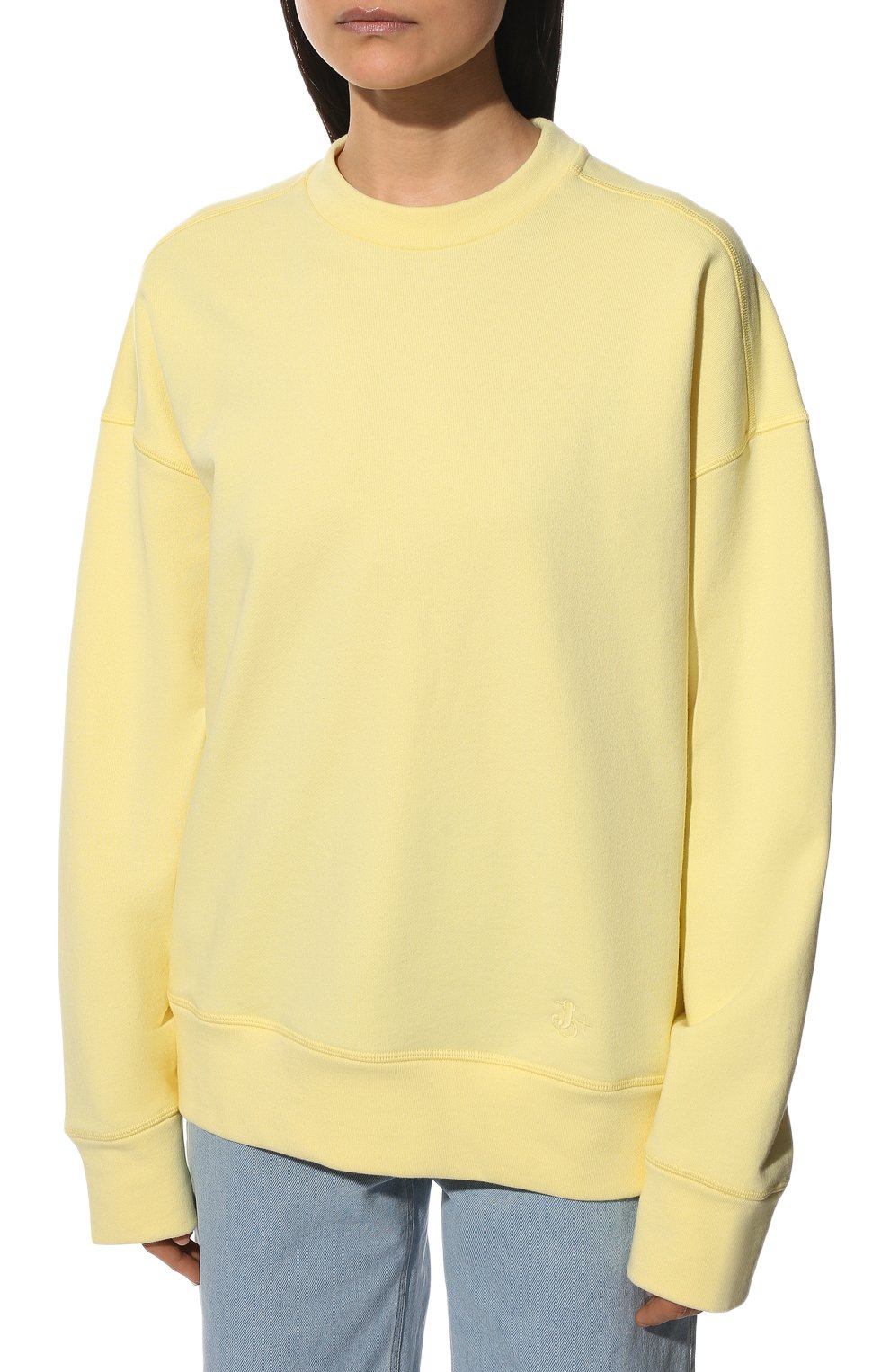 Хлопковый свитшот JIL SANDER, арт. JPPU707516-WU248608, фото 3