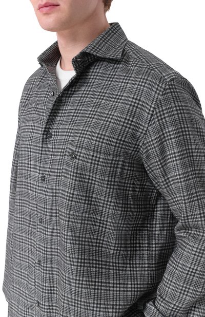 Рубашка из хлопка и кашемира STEFANO RICCI, арт. MC007960/R3064, фото 5