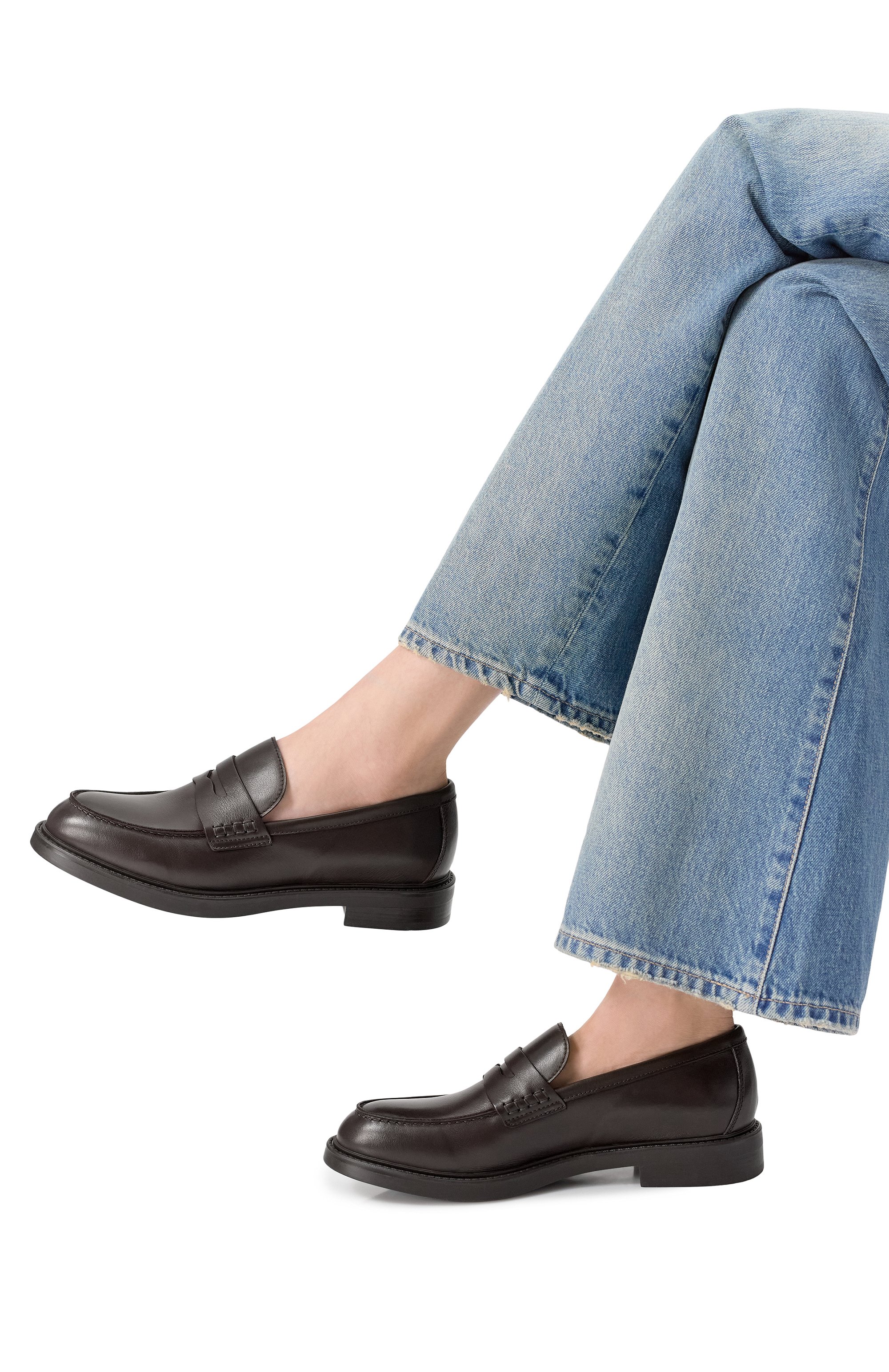 Кожаные пенни-лоферы DOUCAL'S, арт. DD8664BRUGUF214T, фото 2