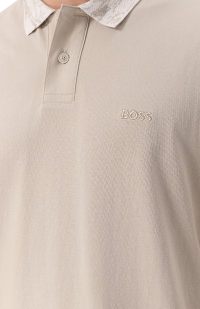 Хлопковое поло BOSS ORANGE, арт. 50537212, фото 5