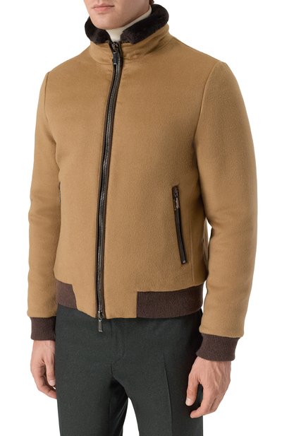 Бомбер из шерсти и кашемира bellati-le MOORER, арт. BELLATI/LE, фото 3