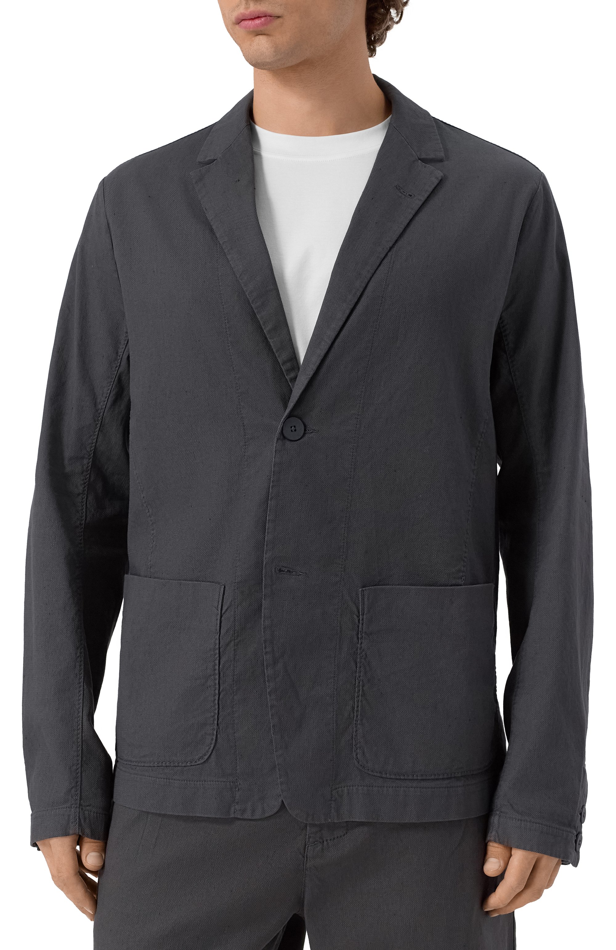 Пиджак из хлопка и льна TRANSIT, арт. CFUTRZE143, фото 5