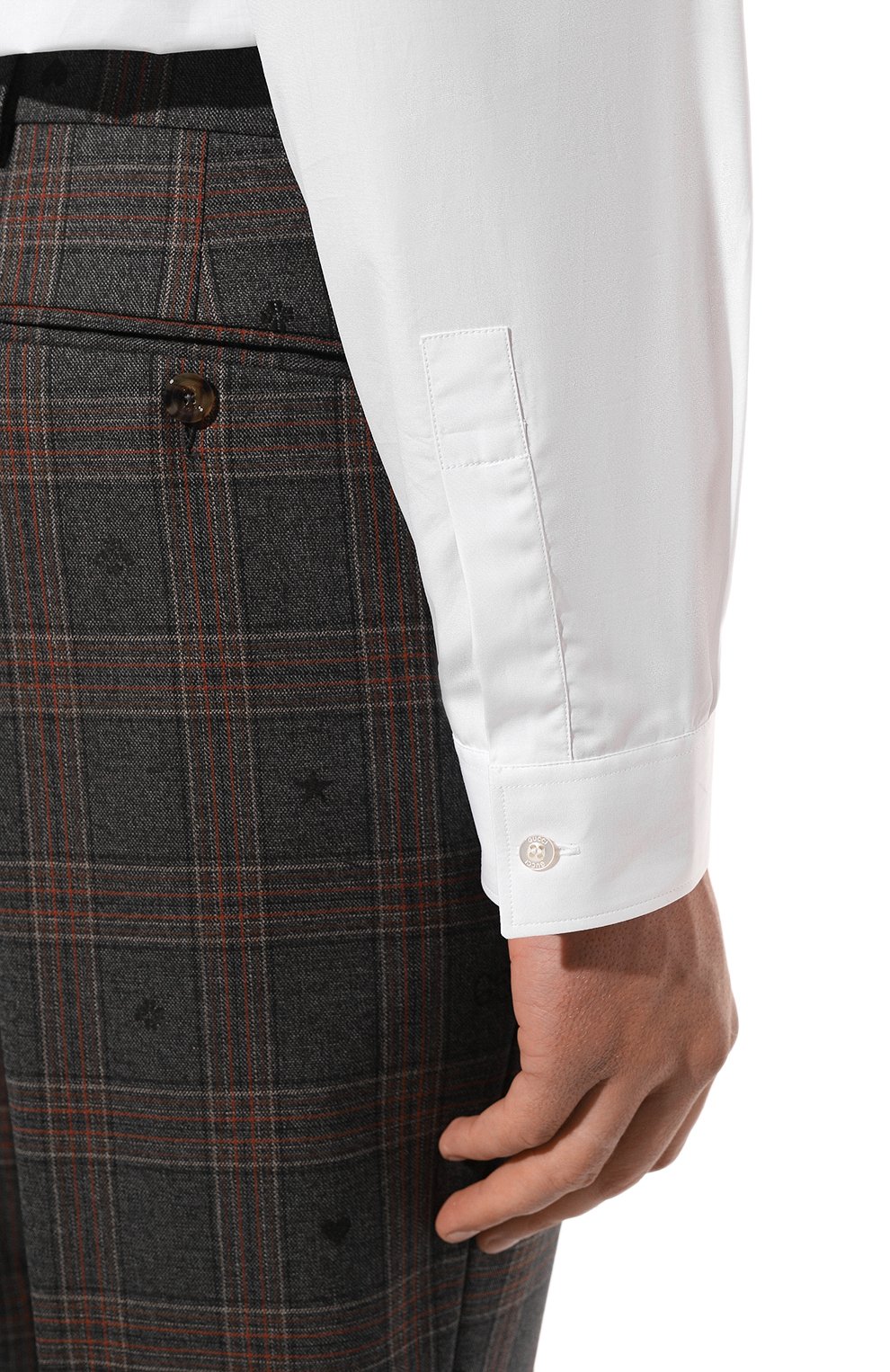 Хлопковая сорочка GUCCI, арт. 433550 Z309E, фото 6