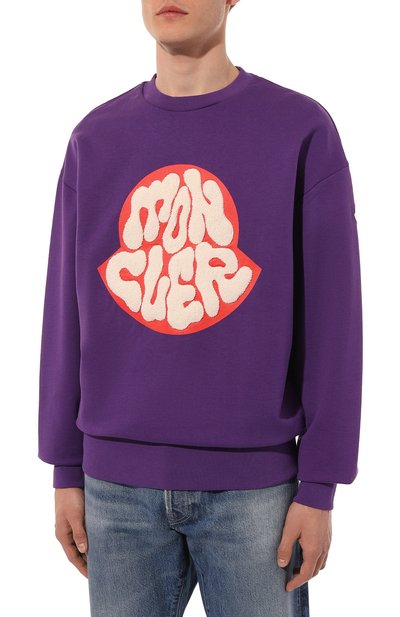 Хлопковый свитшот MONCLER, арт. 8G000-45-809KR, фото 3