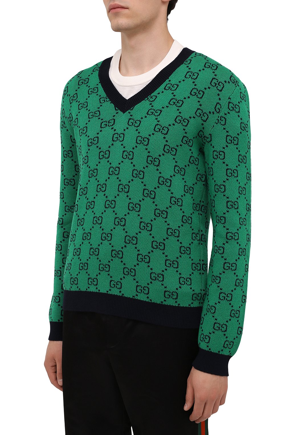 Свитер из шерсти и хлопка GUCCI, арт. 661155/XKBXI, фото 3