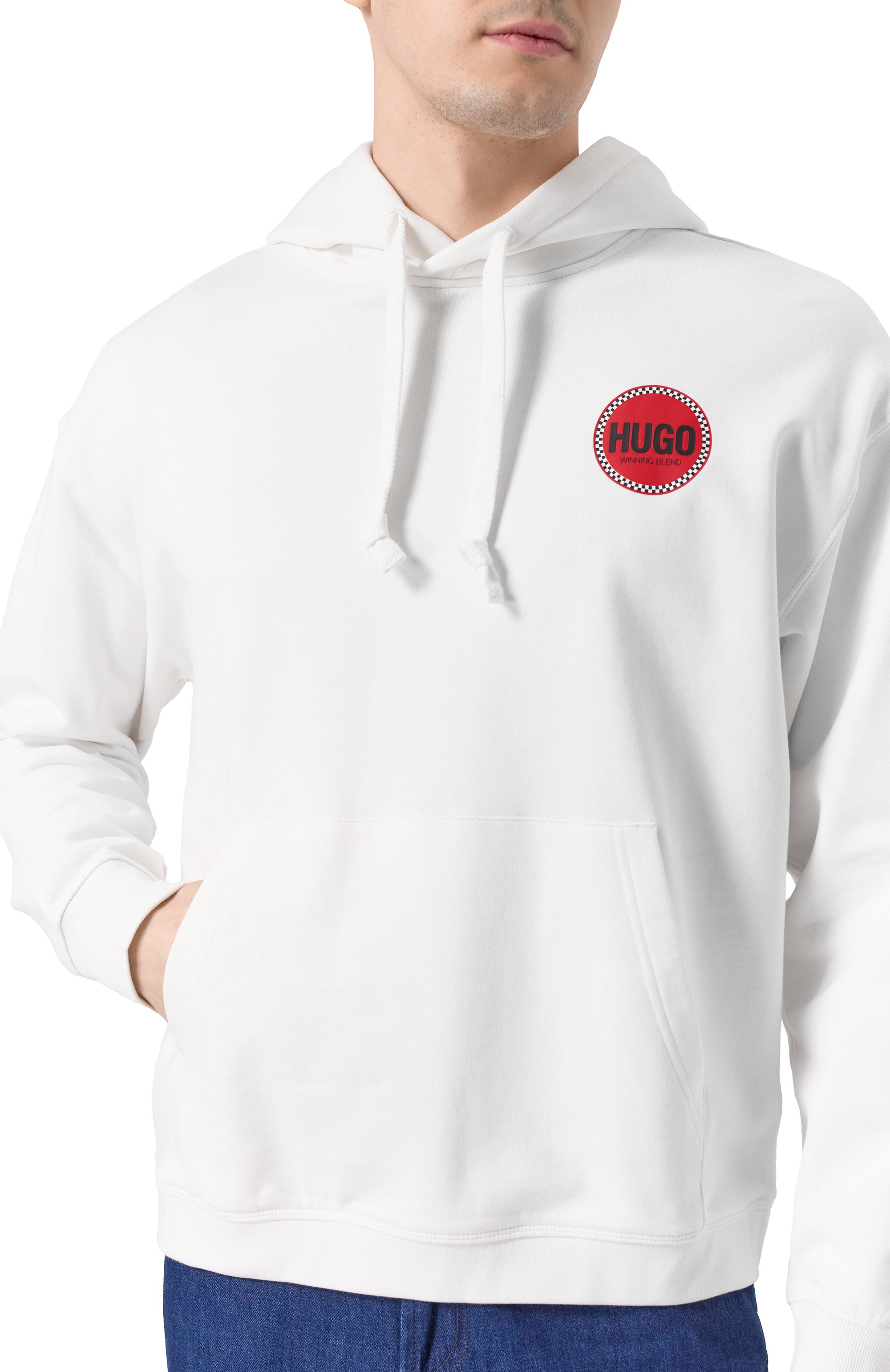 Хлопковое худи HUGO, арт. 50530658, фото 5