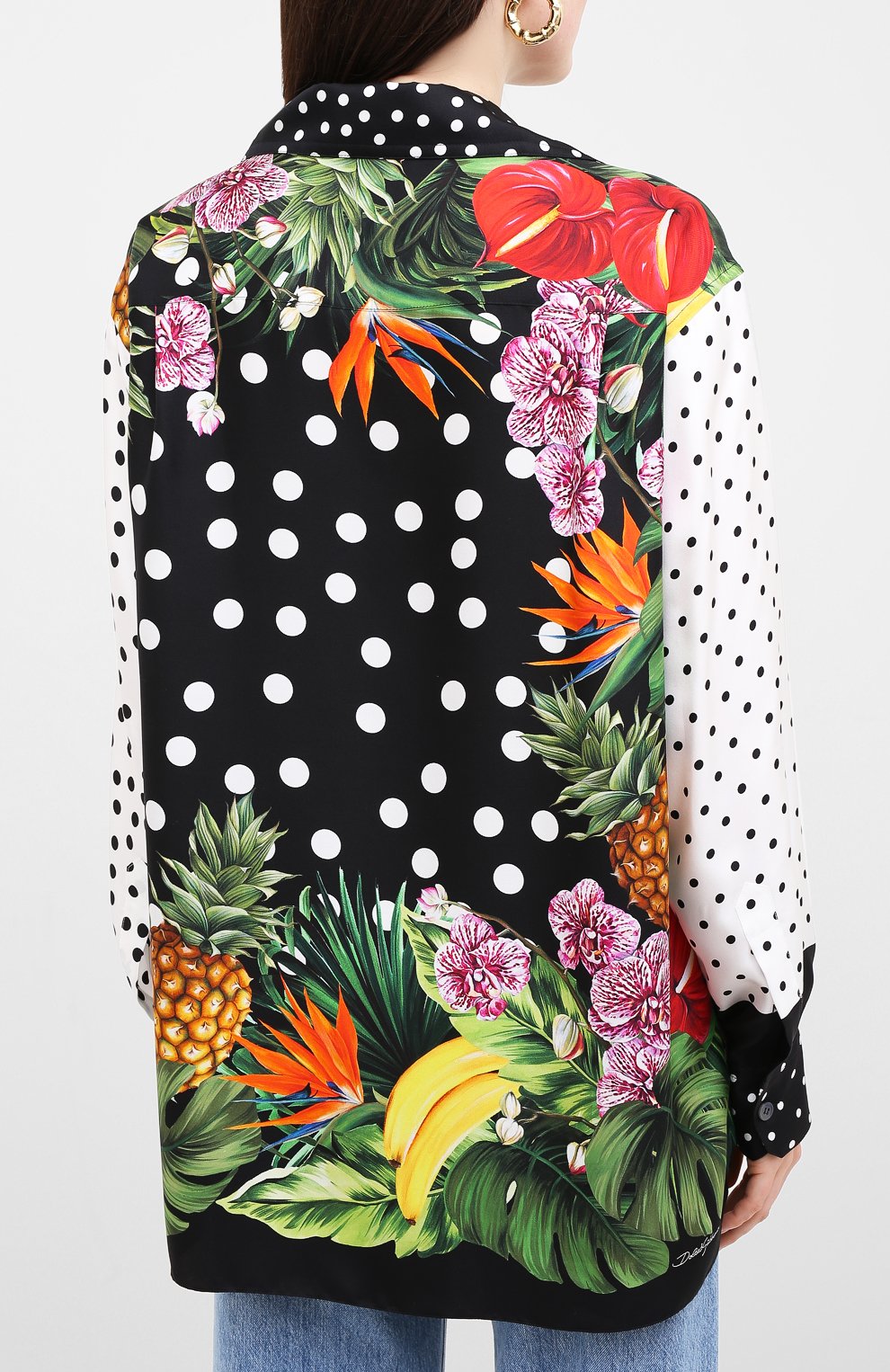Шелковая рубашка DOLCE & GABBANA, арт. F5N12T/GDV24, фото 4