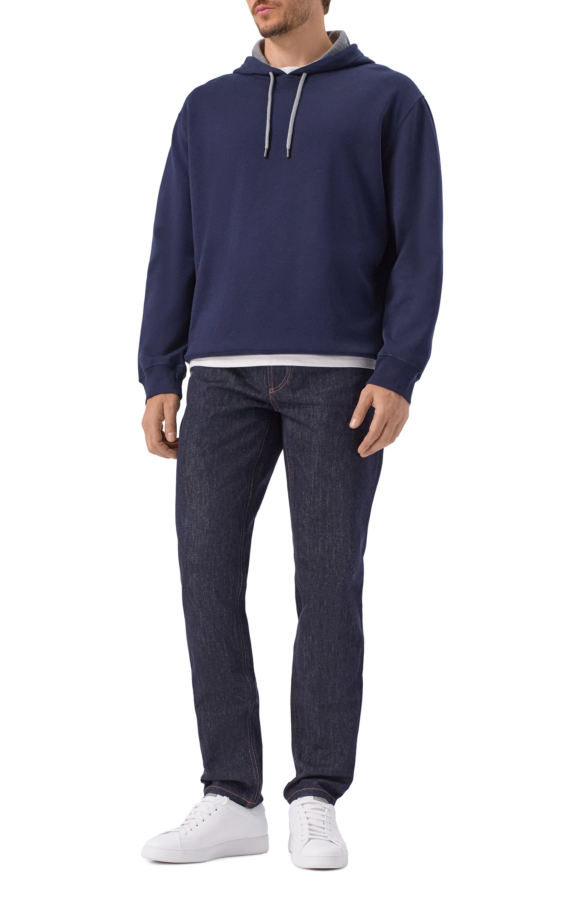 Худи из хлопка и кашемира BRUNELLO CUCINELLI, арт. MM831B2333, фото 2