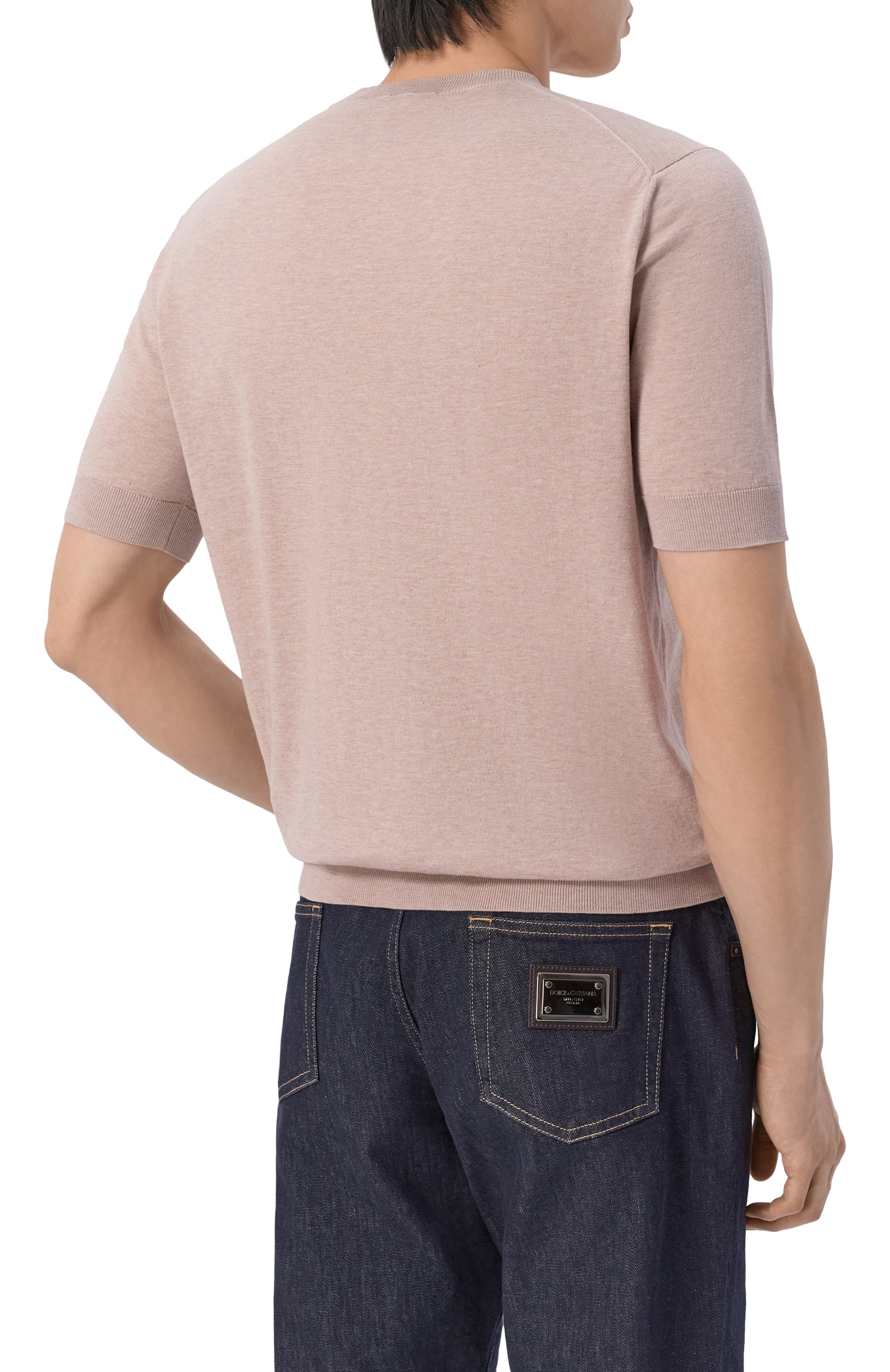 Хлопковый джемпер ANDREA CAMPAGNA бежевого цвета по цене 55050 руб., арт. GC1MC/SI18R, фото 4 Хлопковый джемпер ANDREA CAMPAGNA, арт. GC1MC/SI18R, фото 4