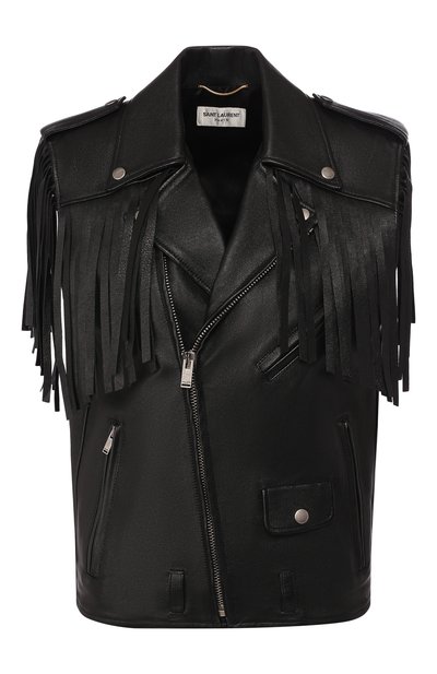 Кожаный жилет SAINT LAURENT, арт. 602768/YC2ZW, фото 1