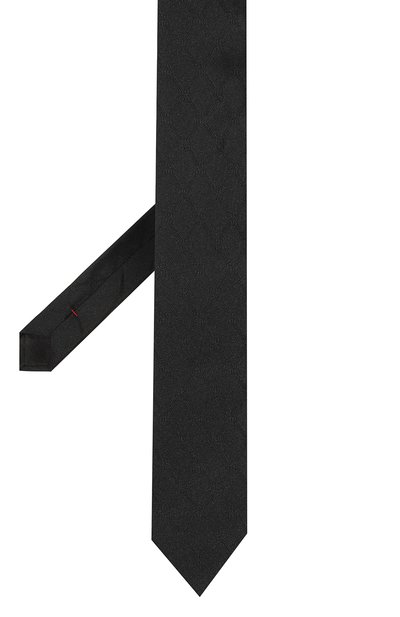 Шелковый галстук HUGO черного цвета по цене 8810 руб., арт. 50528076, фото 3 Шелковый галстук HUGO, арт. 50528076, фото 3