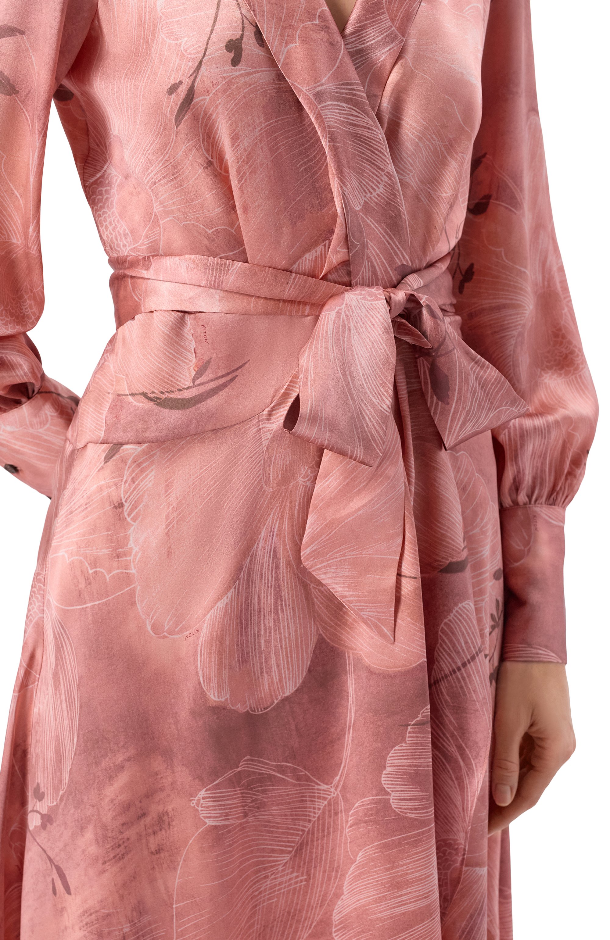 Шелковое платье KITON, арт. D61301K0873G05, фото 4