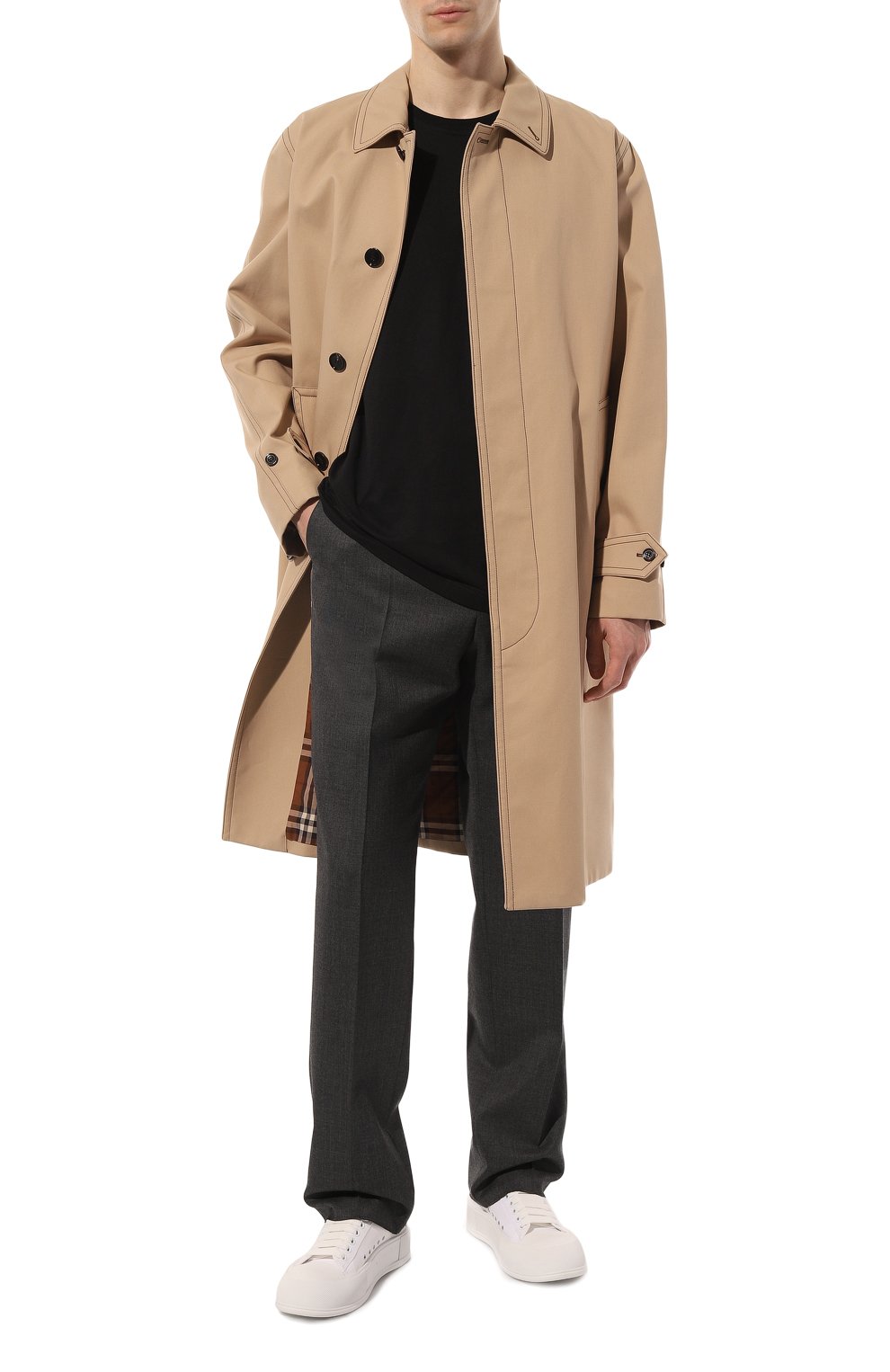 Текстильные кеды deck plimsoll ALEXANDER MCQUEEN, арт. 654594 W4MV7, фото 2