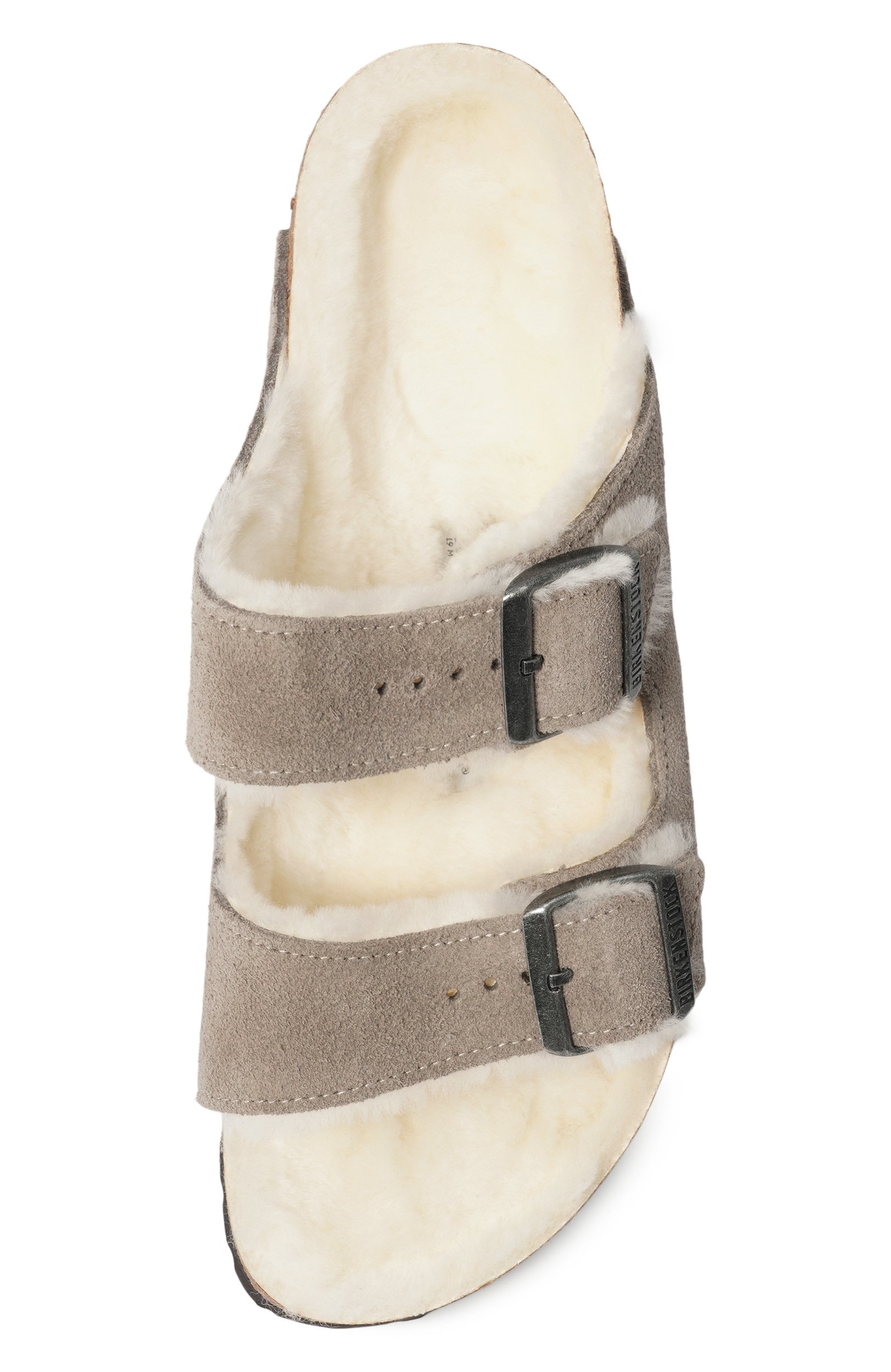 Замшевые шлепанцы arizona shearling BIRKENSTOCK, арт. 1017403, фото 6