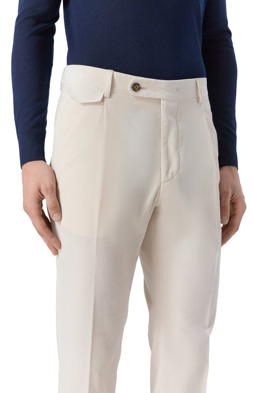 Хлопковые брюки Windsor 13 SILVI 10015954 Бежевый  13 SILVI 10015954 Фото 5