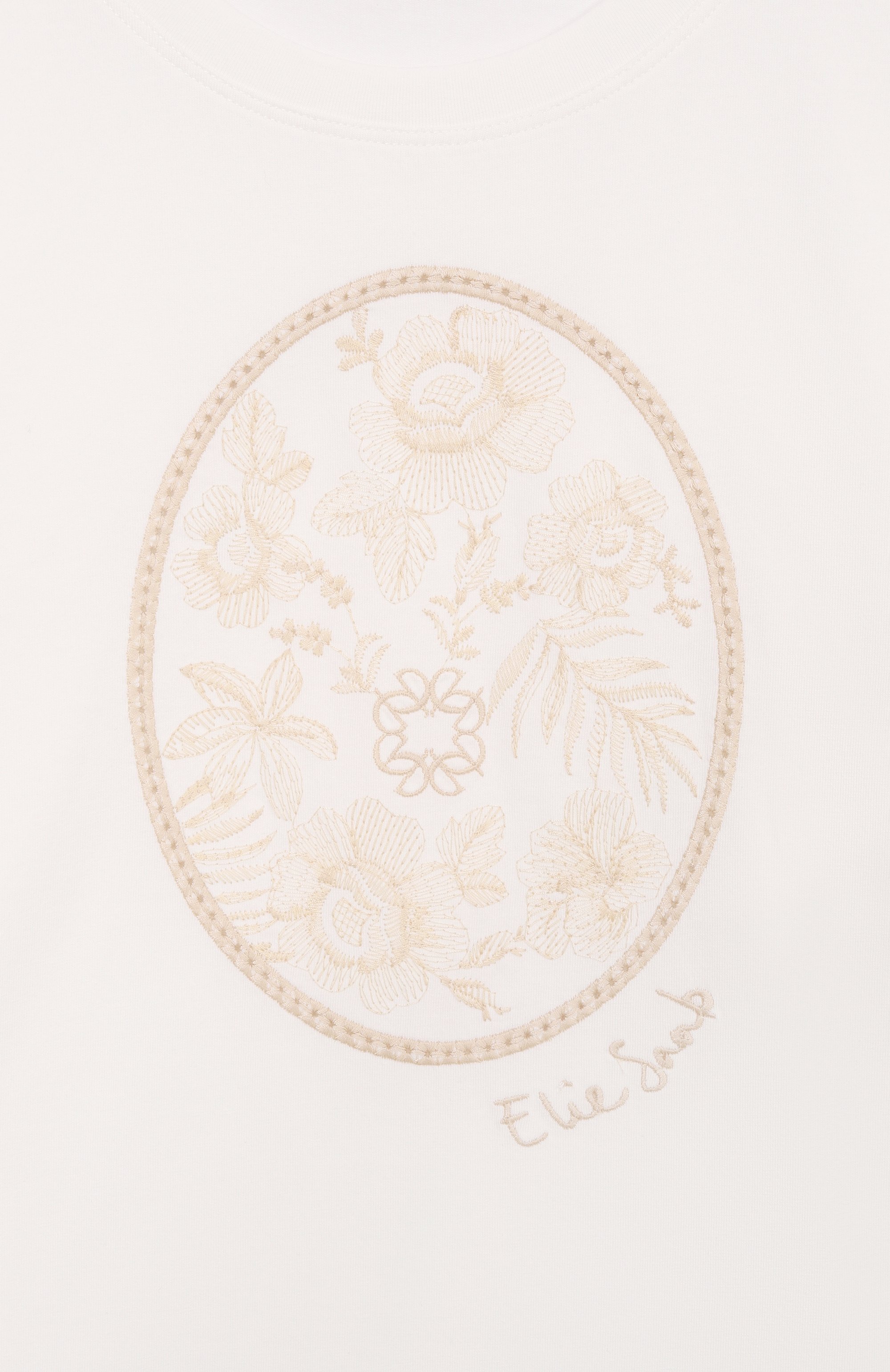 Хлопковая футболка ELIE SAAB JUNIOR, арт. EFTS024/TS0059_001, фото 3