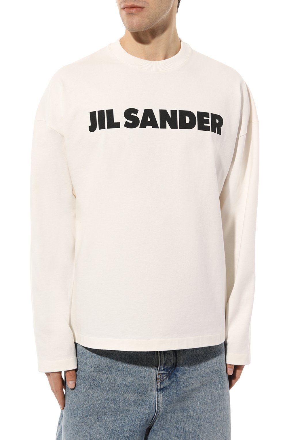 Хлопковый лонгслив JIL SANDER, арт. J22GC0136/J45148, фото 3