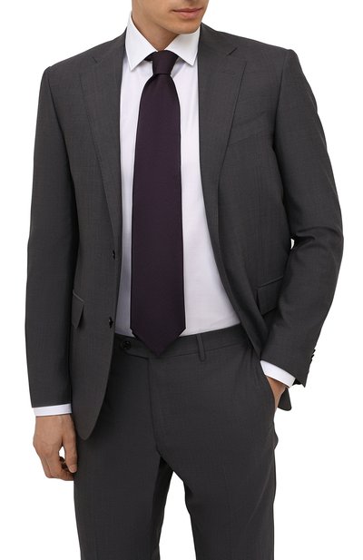 Шелковый галстук ZEGNA фиолетового цвета по цене 19650 руб., арт. Z2D00T/1XW, фото 2 Шелковый галстук ZEGNA, арт. Z2D00T/1XW, фото 2