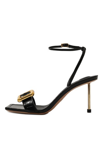 Кожаные босоножки regalo JACQUEMUS черного цвета по цене 79150 руб., арт. 24E241F0078, фото 4 Кожаные босоножки regalo JACQUEMUS, арт. 24E241F0078, фото 4