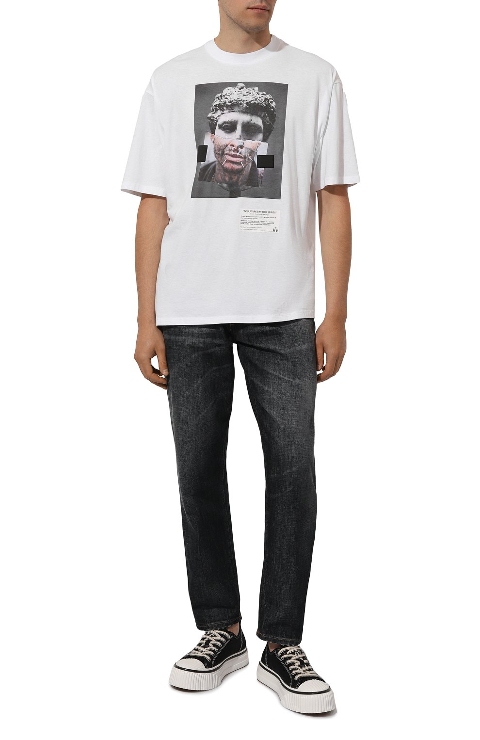 Хлопковая футболка DIEGO VENTURINO, арт. D3W4DVTS0HPP, фото 2