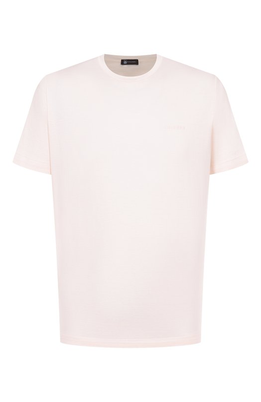 Футболка из шелка и хлопка Colombo TS00404/M0146-J0 Кремовый TS00404/M0146-J0