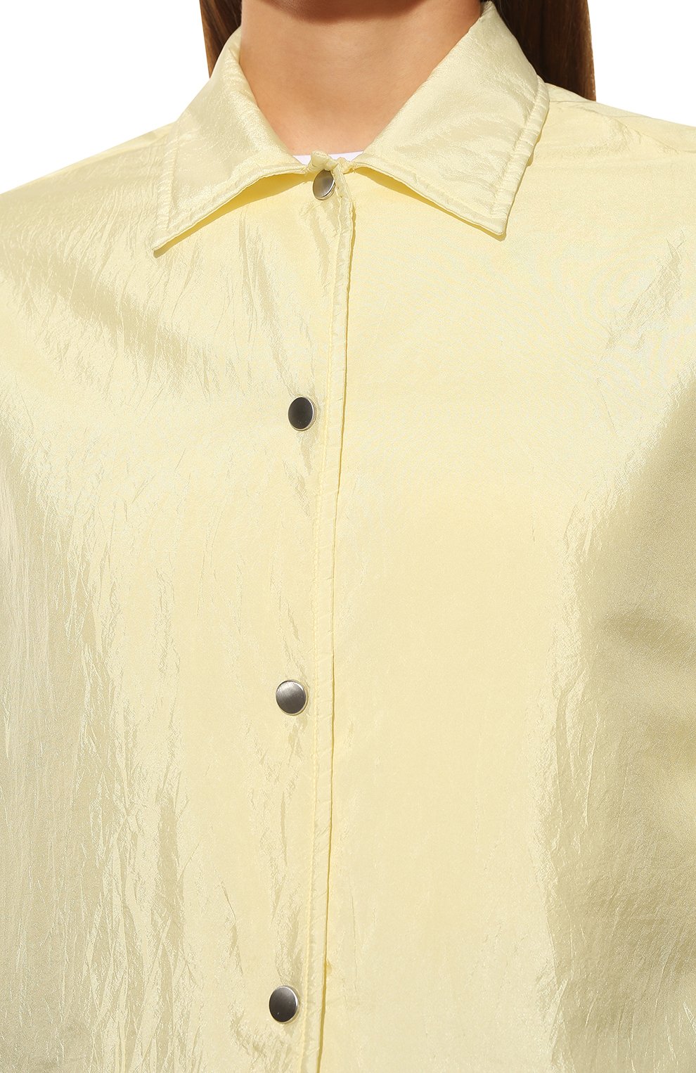 Рубашка JIL SANDER светло-желтого цвета по цене 84050 руб., арт. JPPU600577-WU470900A, фото 5 Рубашка JIL SANDER, арт. JPPU600577-WU470900A, фото 5