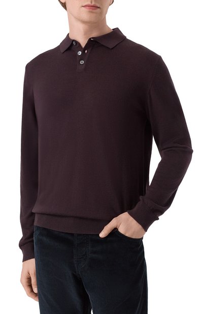 Шерстяное поло DANIELE FIESOLI темно-коричневого цвета по цене 22000 руб., арт. DF 0026, фото 3 Шерстяное поло DANIELE FIESOLI, арт. DF 0026, фото 3
