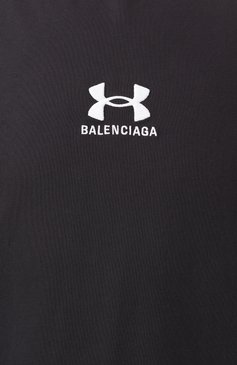 Мужского хлопковая футболка balenciaga х under armour BALENCIAGA черного цвета, арт. 787349/TRVB7 | Фото 9 (Стили: Кэжуэл; Принт: Без принта; Нос: Не �проставлено; Региональные ограничения белый список (Axapta Mercury): Не проставлено; Женское Кросс-КТ: Футболка-одежда; Материал внешний: Хлопок)