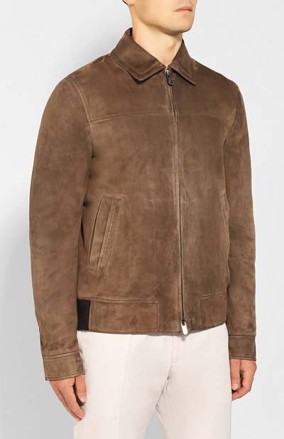 Замшевый бомбер ZEGNA, арт. CTCSM/6T215, фото 3