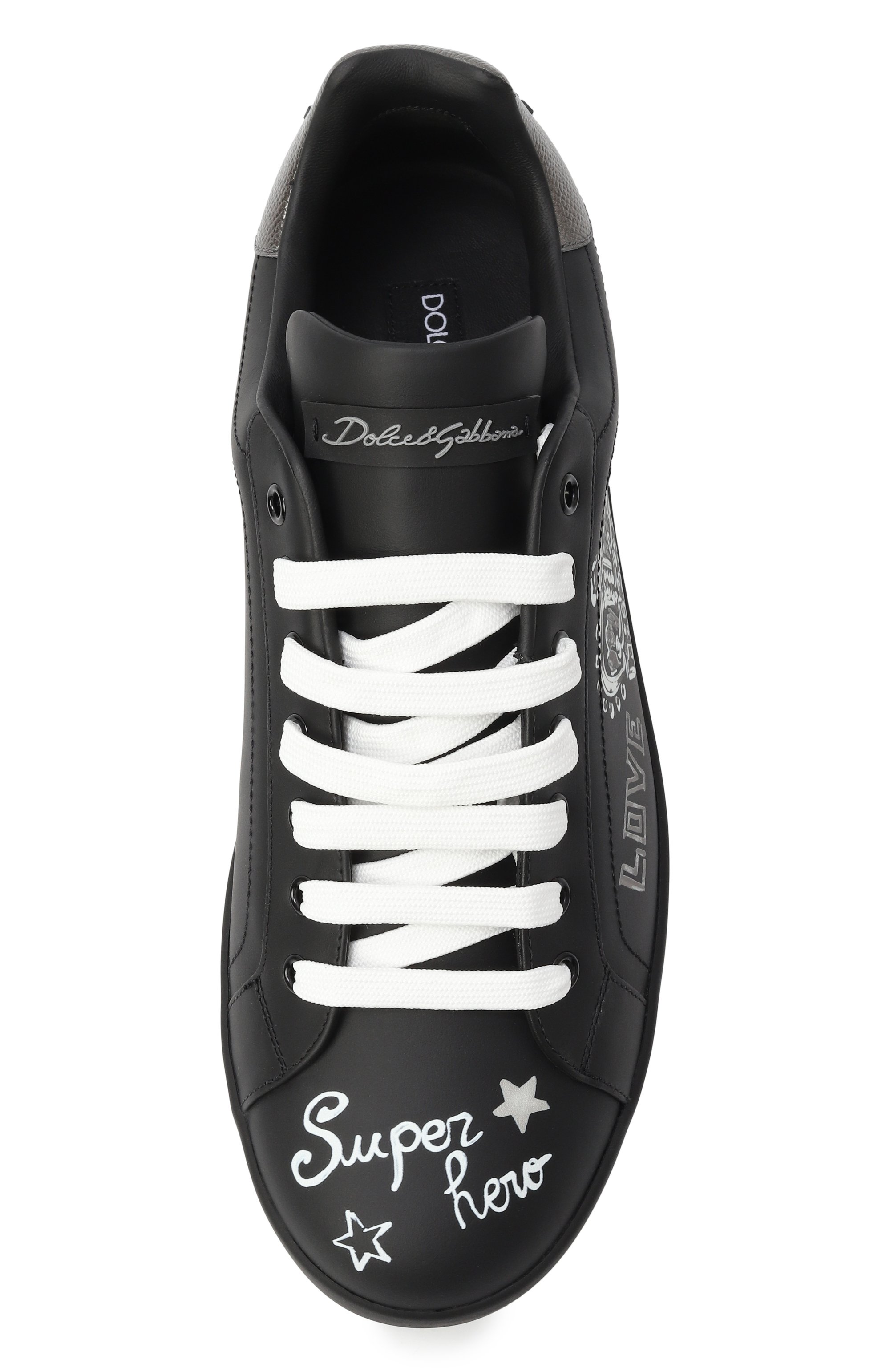 Кожаные кеды portofino DOLCE & GABBANA, арт. CS1760/AZ268, фото 5