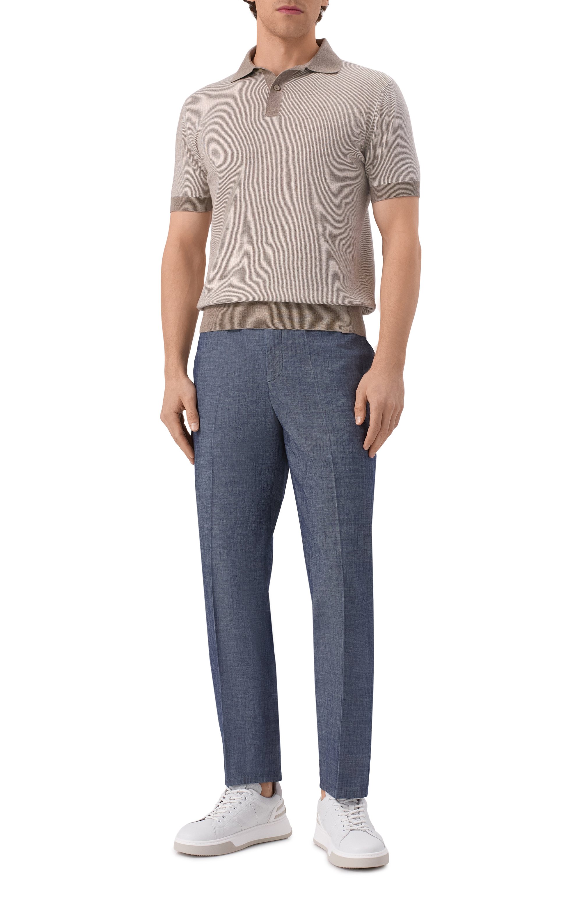 Поло из хлопка и кашемира PAUL&SHARK, арт. 25411604, фото 2