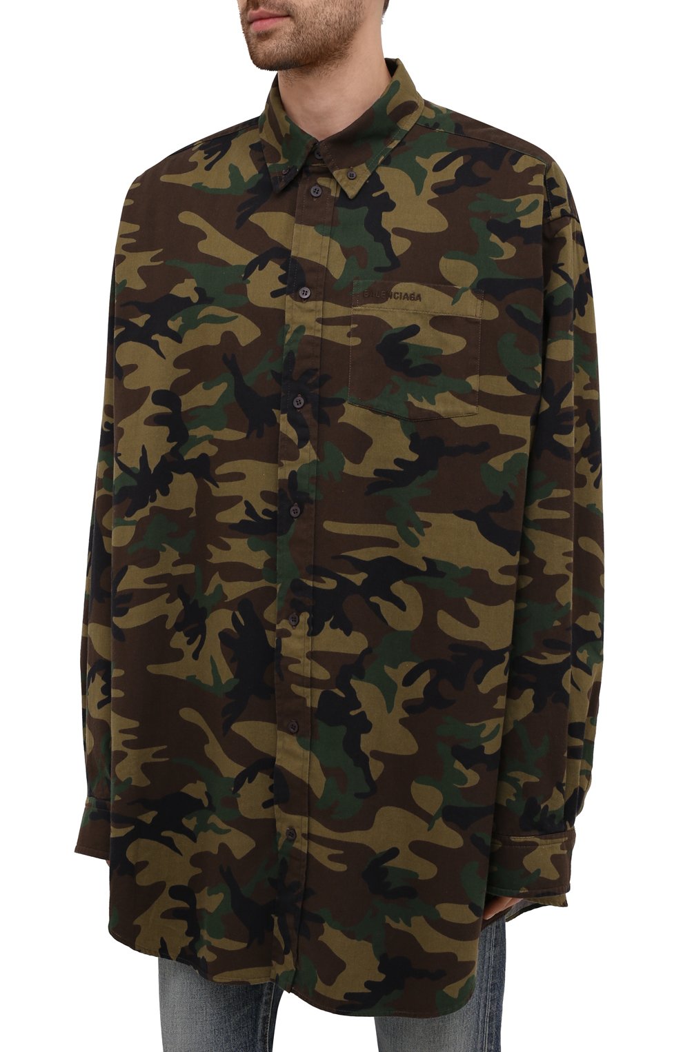 Хлопковая рубашка BALENCIAGA, арт. 659027/TKL14, фото 3