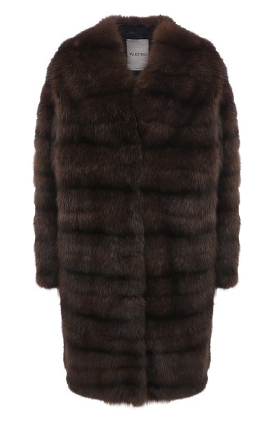 Женская шуба из меха соболя VALENTINO, арт. UF3FAA303AF