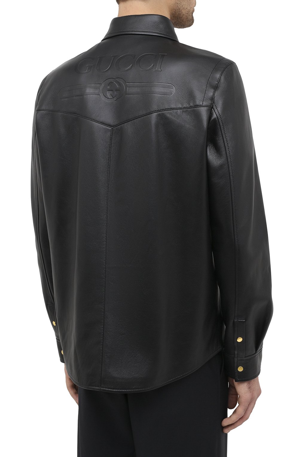 Кожаная рубашка GUCCI, арт. 624736/XNALJ, фото 5