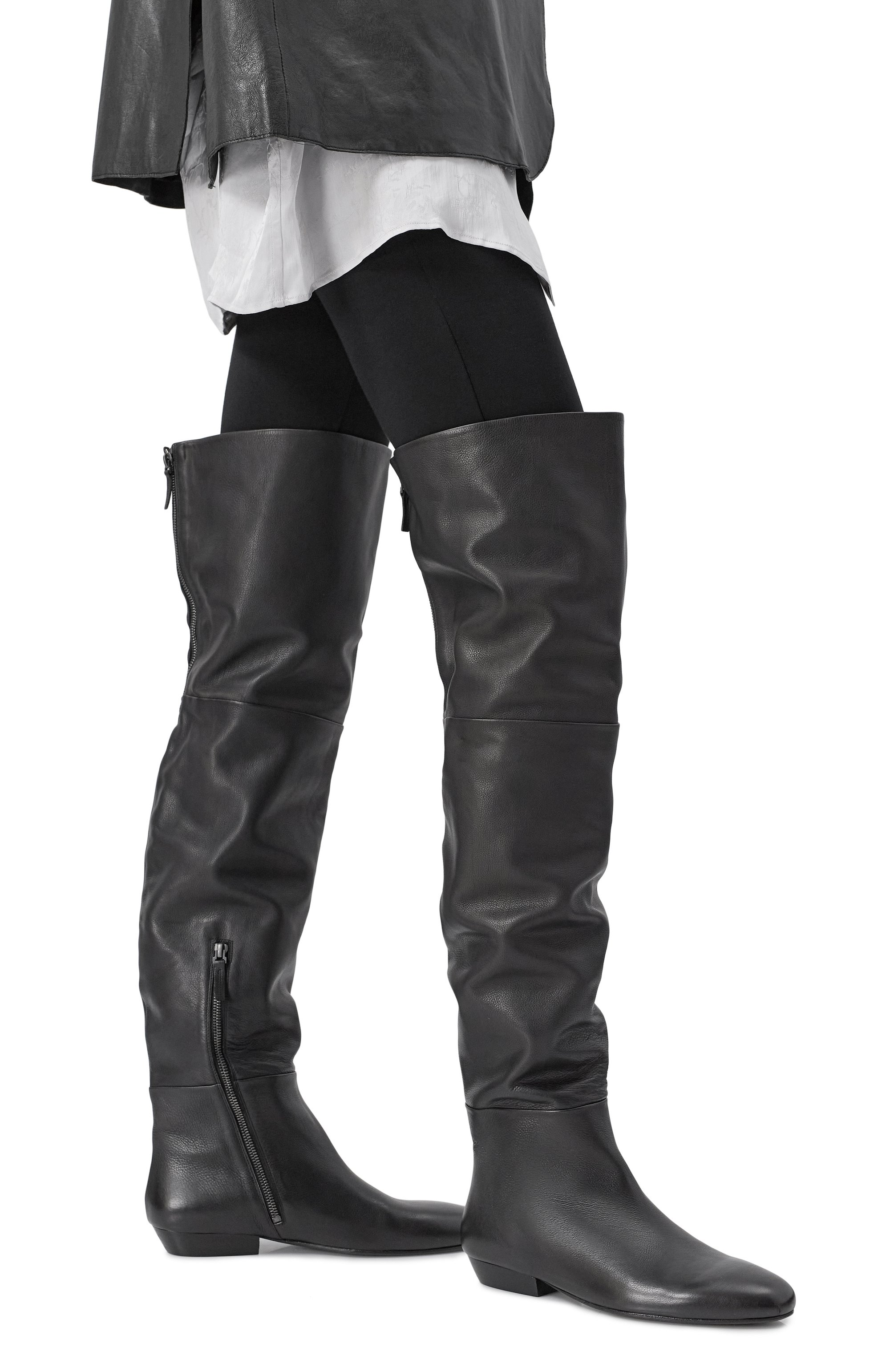 Кожаные ботфорты miniblocco MARSELL, арт. MW8641/P010, фото 2