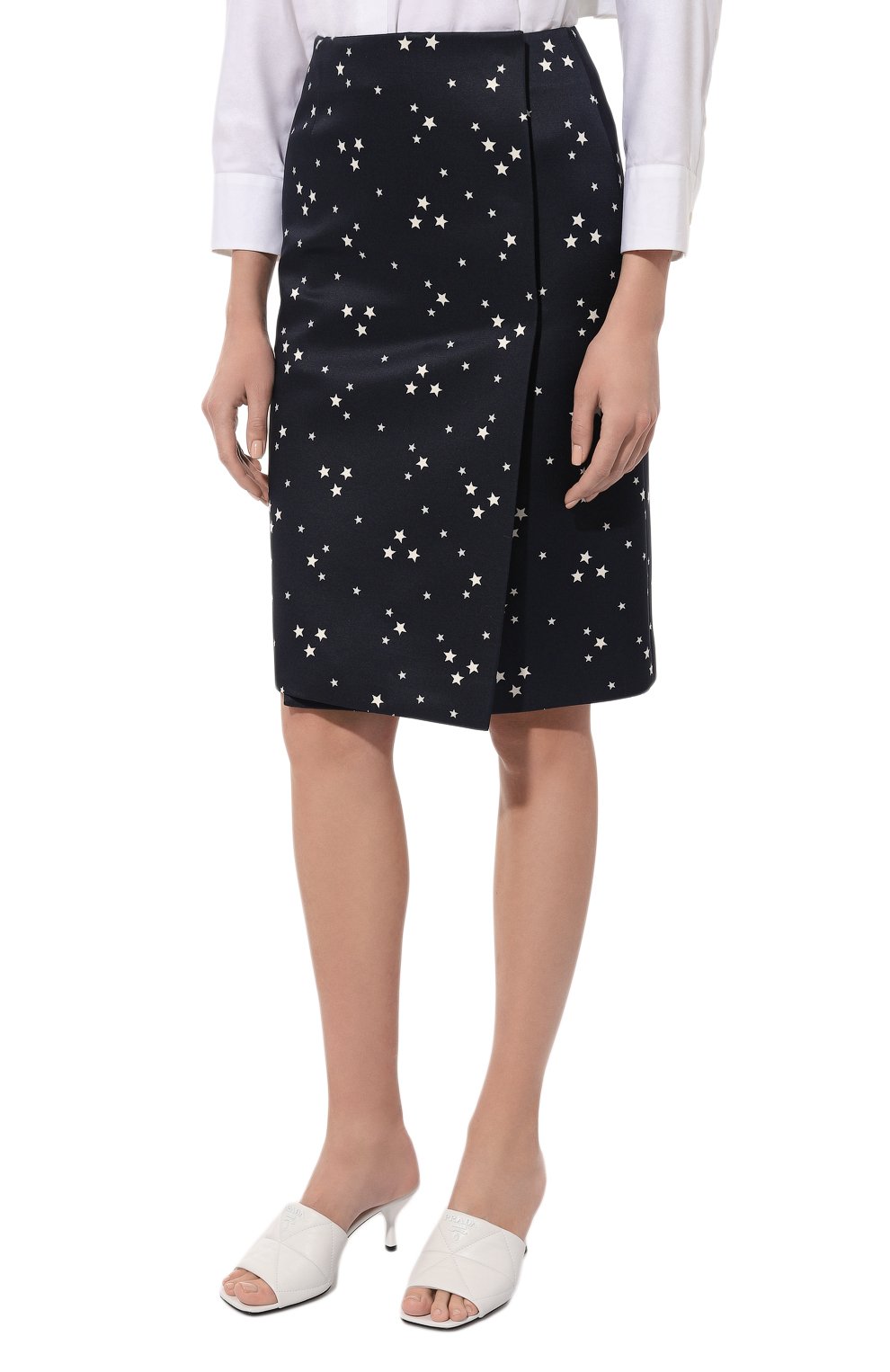 Юбка из шерсти и шелка PRADA, арт. P143S-1YHC-F069Q-211, фото 3