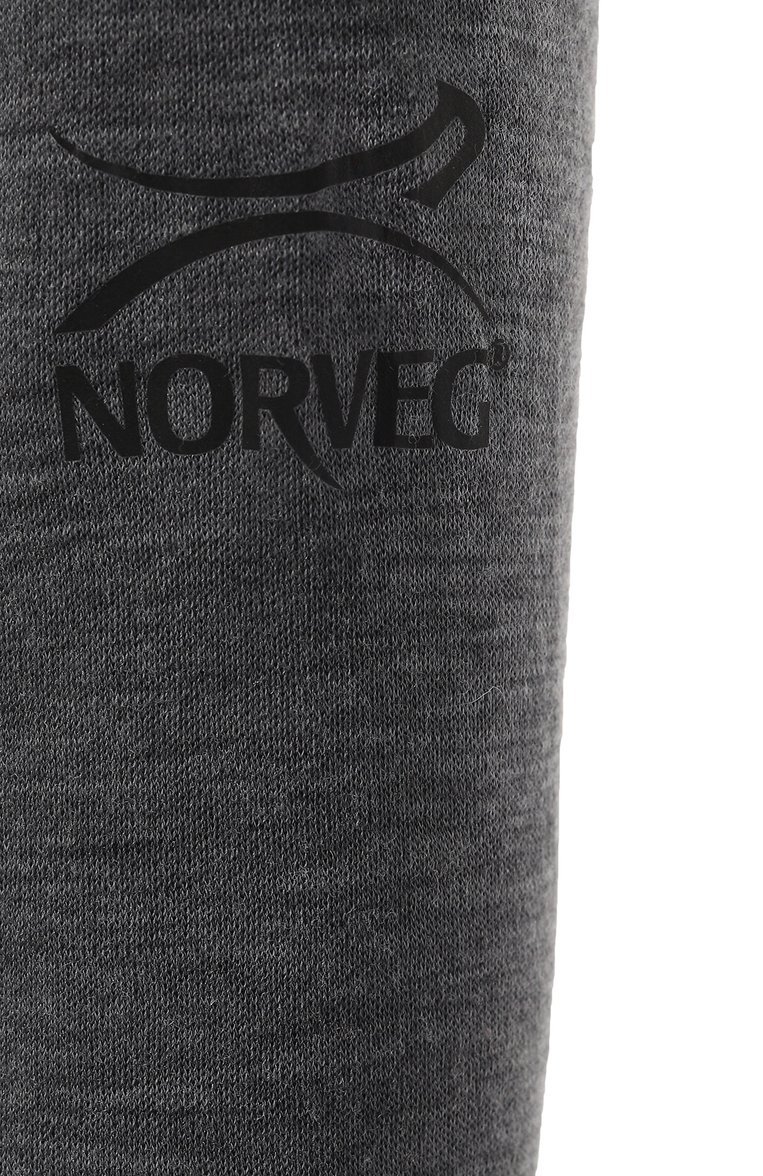 Женская шерстяной лонгслив NORVEG серого цвета, арт. 15SW1RLRU-014 | Фото 5 (Материал внешний: Шерсть; Нос: Не проставлено; Женское Кросс-КТ: Лонгслив-белье)