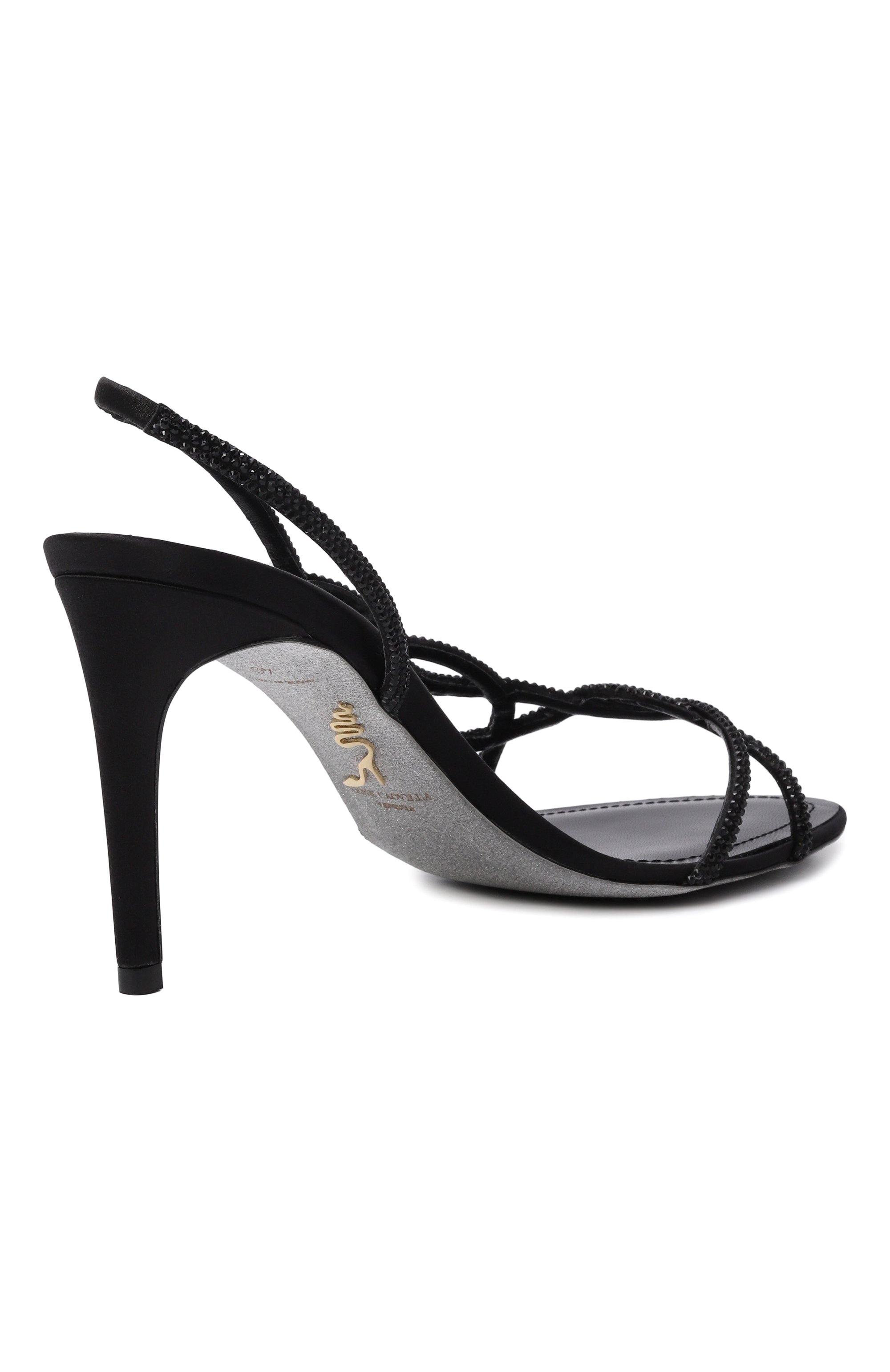 Текстильные босоножки braid 80 RENE CAOVILLA, арт. C12472-080/R001, фото 5