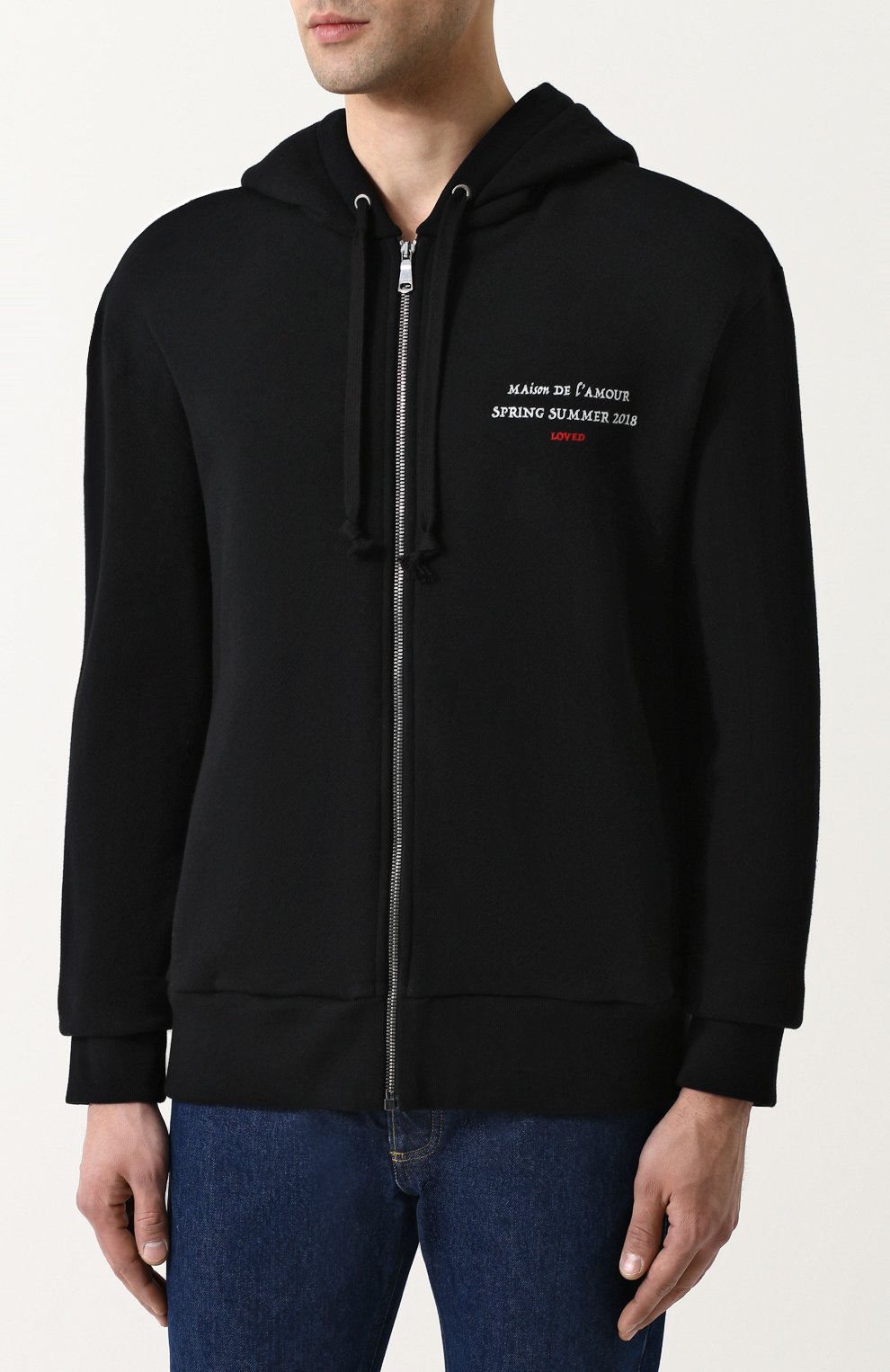 Хлопковая толстовка на молнии с капюшоном GUCCI, арт. 519489/X3N27, фото 3