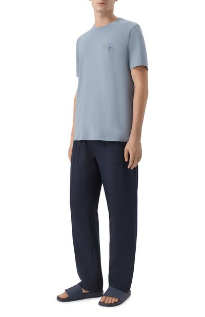 Шлепанцы CORNELIANI темно-синего цвета по цене 18500 руб., арт. 27TM88/2720961, фото 2 Шлепанцы CORNELIANI, арт. 27TM88/2720961, фото 2